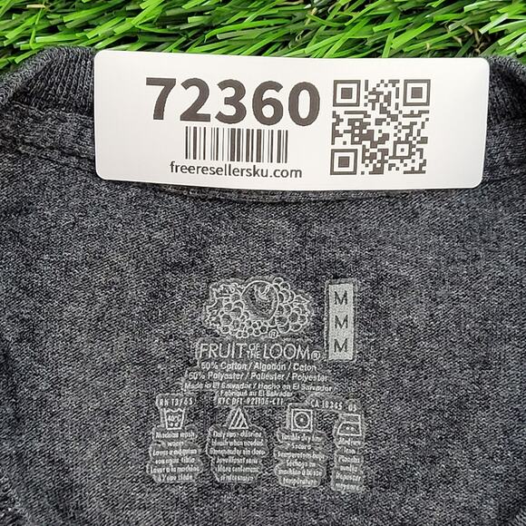 ACDC Shirt Medium 21x24 Boxy Cropped Gray - Picture 8 of 12